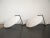 A pair of 'Model 232' wall lamps by Bruno Gatta for Stilnovo, Italy 1960s. The large bowl-shaped shades are supported by a...