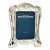 Vintage Silverplate Repoussé Picture Frame With Bows & Swags – Hollywood Regency Style For Sale
