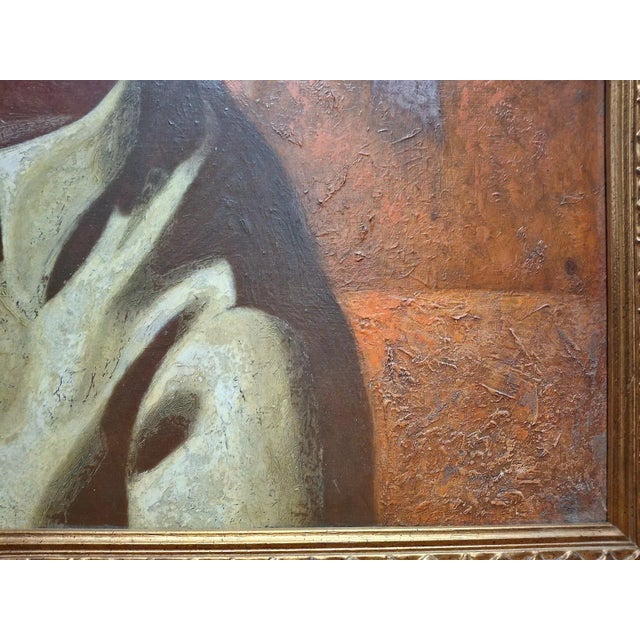 A Soulful Modernist Portrait, by Boris Deutsch (1892-1978) For Sale In San Francisco - Image 6 of 8