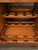 Monumental Carved Wood Home Bar Armoire With Mirrored Interior, Wine Storage & Mini Fridge For Sale - Image 9 of 14