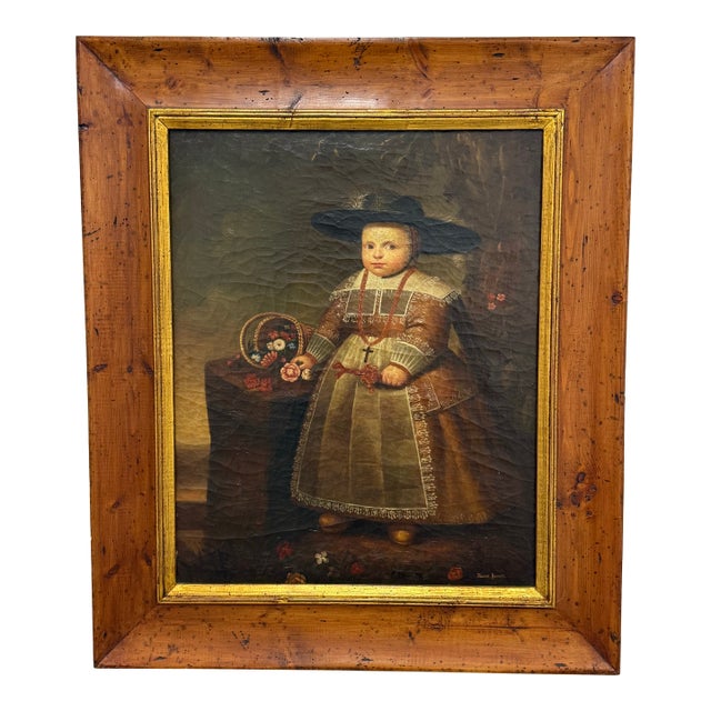 Trevor James for Design & Interiors Reproduction "Portrait of a Little Boy" For Sale