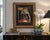 A striking late 20th-century color lithograph depicting a regal female figure rendered in a bold Cubist-inspired style....
