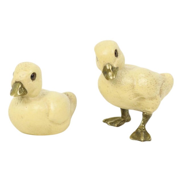 Duck Figurines in Resin and Brass from Malevolti, Italy, 1970s, Set of 2 For Sale - Image 6 of 13