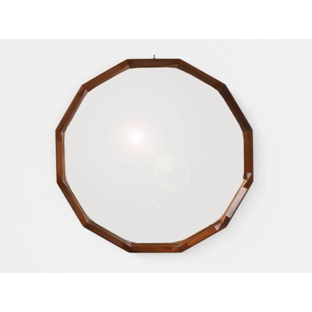 Vintage Italian Mirror by Dino Cavalli for Tredici, 1960 For Sale - Image 4 of 4