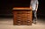 An impressive antique flat-file or document cabinet crafted from richly figured quarter-sawn oak. The substantial case...