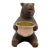 Late 19th Century Swiss Black Forest Seated Bear With Copper Bowl For Sale