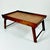 1980s Vintage Boho Chic Coastal Woven Rattan Top Wood Lap Tray For Sale - Image 10 of 15
