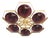 21st Century Hive Polished Brass Amethyst Bubbles Murano Flush Mount by Fabio LTD For Sale
