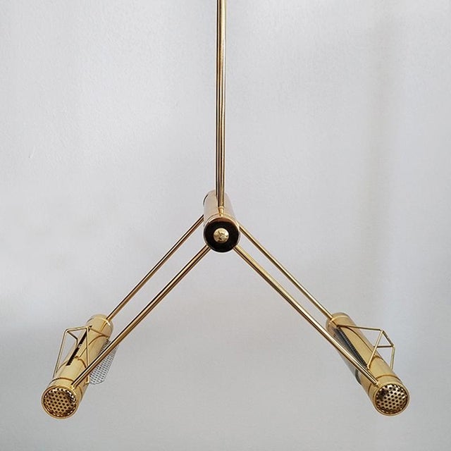 Trapezio Pendant Lamp in Brass by Cattaneo, Italy, 1970s For Sale - Image 10 of 10