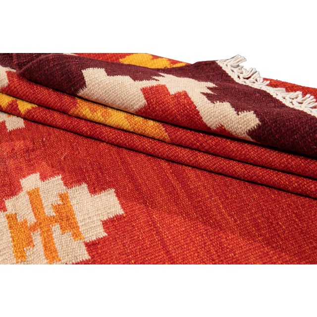 21st Century Modern Kilim Rug 5 '5'' X 8' 3'' For Sale In New York - Image 6 of 11