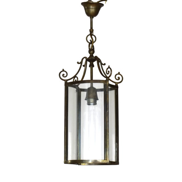 Small Vintage Pendant Light, 1950s For Sale