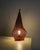 Mid-Century Modern Mid-Century French Red Metal and Brass Bagdad Desk Table Lamp by Mathieu Matégot, France, 1950s For Sale - Image 3 of 7