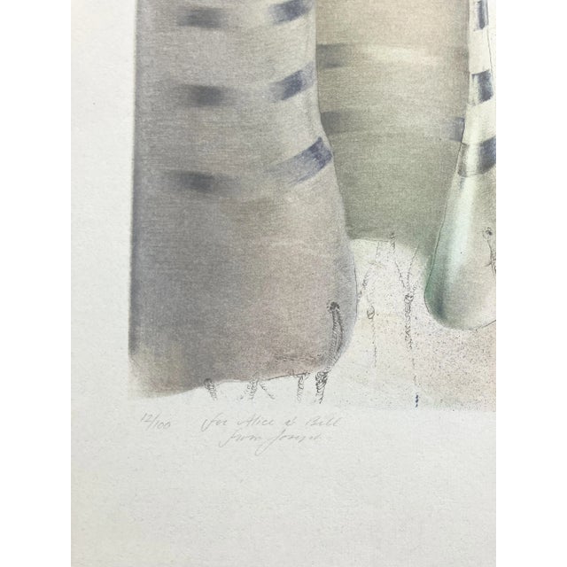 1980s 1984 "Opening" Joseph Goldyne Realist Numbered Lithograph For Sale - Image 5 of 6