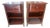 Pair of Bombay Company Neoclassical Mahogany Nightstands With Gilt Paw Feet For Sale