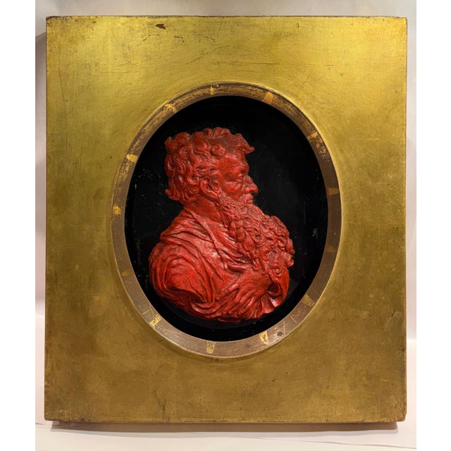 18th Century 18th Century Wax Relief Carved Portrait of Saint Paul, After Jean Warin II For Sale - Image 5 of 6