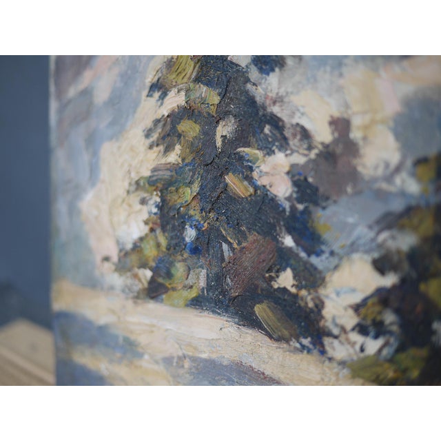 C. H. Zimmermann, Winter on the Alpspitze, 1890s-1910s, Oil on Board For Sale - Image 7 of 14