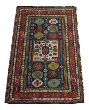 Vintage Tribal Silk Soumak - 6'9'' X 4'3''