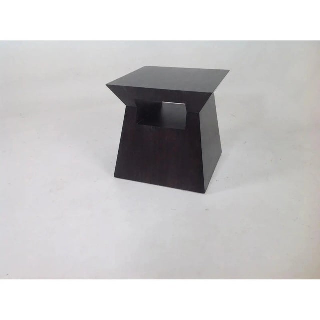 Modern Modern Alder Wood End Table For Sale - Image 3 of 4