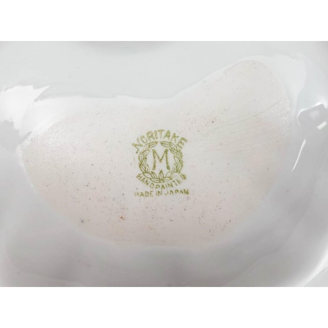 Early 20th Century Noritake Japan Art Deco Hand Painted Lustre Figural Lady Porcelain Trinket Dish For Sale - Image 10 of 10