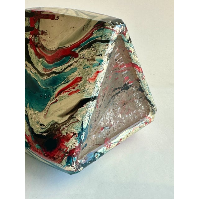 Americana Faux Marble Coated Glass Bottles - a Pair For Sale - Image 9 of 9