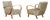 Sculptural Bentwood Lounge Armchairs by Jindřich Halabala, Czechoslovakia, 1940s, Set of 2 For Sale