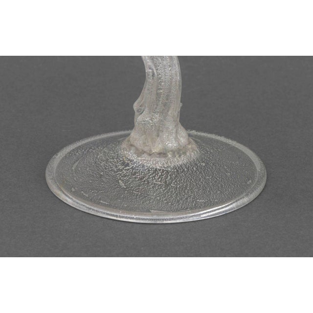 Transparent Murano Art Glass Pheasant Sculpture For Sale - Image 8 of 9