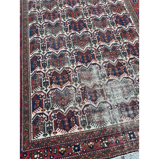 Textile Afshar Cotton and Wool Rug, 1920s For Sale - Image 7 of 18