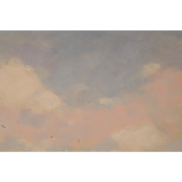 Textile Painting by Jean Dubord (Born 1949) Titled "Le Retaur Des Pecheuns a Maree Barre" For Sale - Image 7 of 12