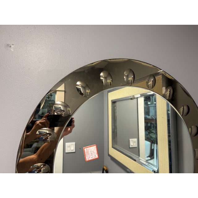Mid-Century Modern 1960s Pair of Italian Modern Fontana Arte Inspired Mirrors For Sale - Image 3 of 11