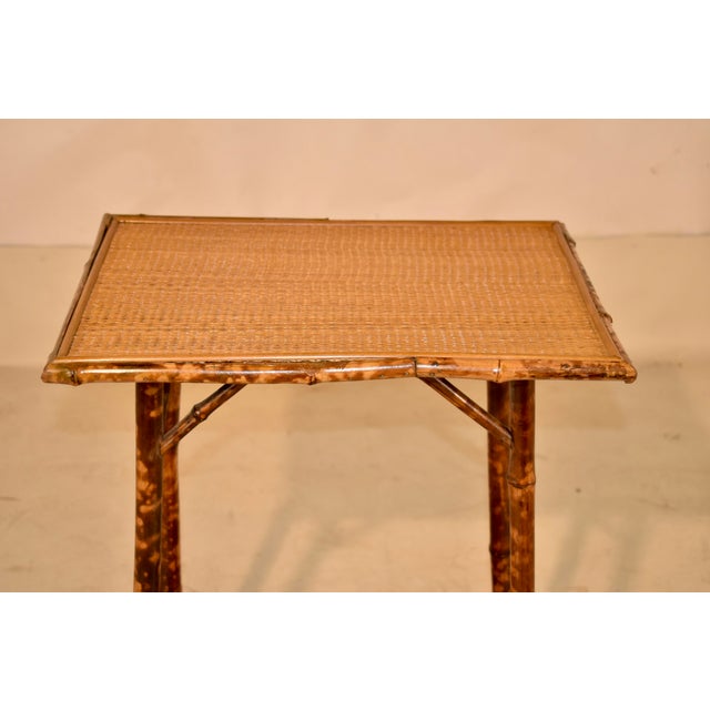 Wood 19th Century Tortoise Bamboo Side Table From France For Sale - Image 7 of 9
