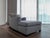 Contemporary Bond Street Chaise Lounge in Grey Wool from Donghia, USA, 1990s For Sale - Image 3 of 12
