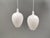 White Two Pompei Pendant Lamps by Jo Hammerborg for Fog & Mørup, 1960s, Set of 2 For Sale - Image 8 of 14