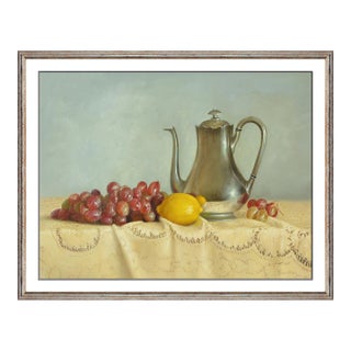 Late 20th Century The Tradition Silver and Fruit, William Acheff For Sale