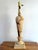 Beautiful Art Deco table lamp of rare teakwood marble. No makers mark, but likely Italian. Rewired and modern hardware....