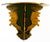 Art Nouveau Pair Antique Anglo Sinhalese Black Lacquer Rearing Lions Wall Shelves Brackets 1880 For Sale - Image 3 of 16