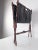 1930s Black Leather And Turned Wood Folding Magazine Rack, 1930s For Sale - Image 5 of 8