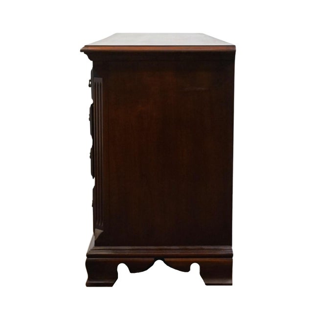 Thomasville Furniture Collector's Cherry Traditional Style 72" Triple Door Dresser For Sale - Image 12 of 15