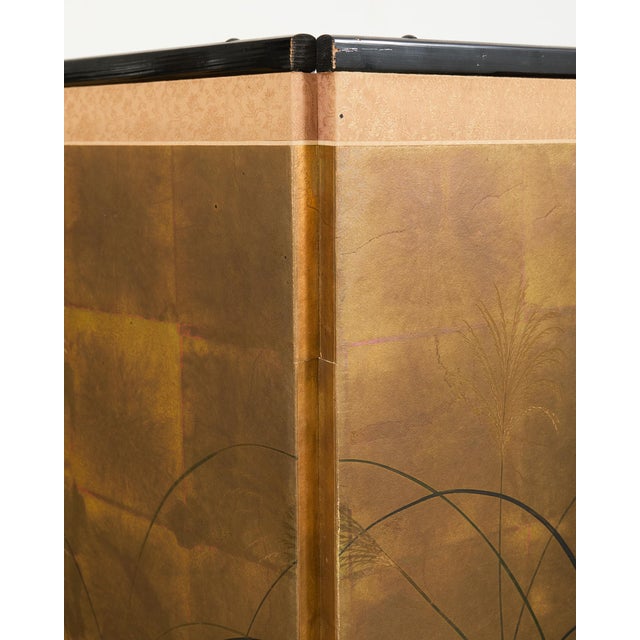 Japanese Showa Four Panel Screen Autumn Foliage For Sale - Image 15 of 18
