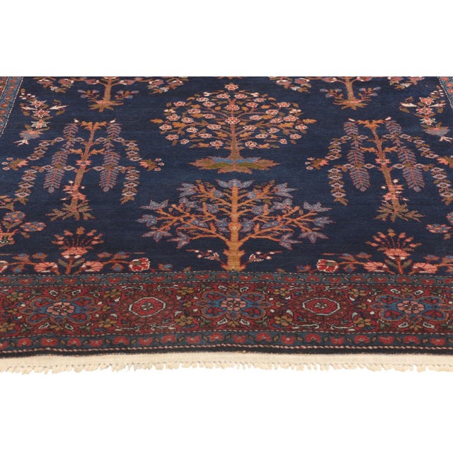Early 20th Century Antique Persian Sarouk Farahan Rug, 04'00 X 06'05 For Sale - Image 4 of 10