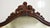 Mid 20th Century Mid Century Mahogany Wall Mirror With Floral Pediment For Sale - Image 5 of 10