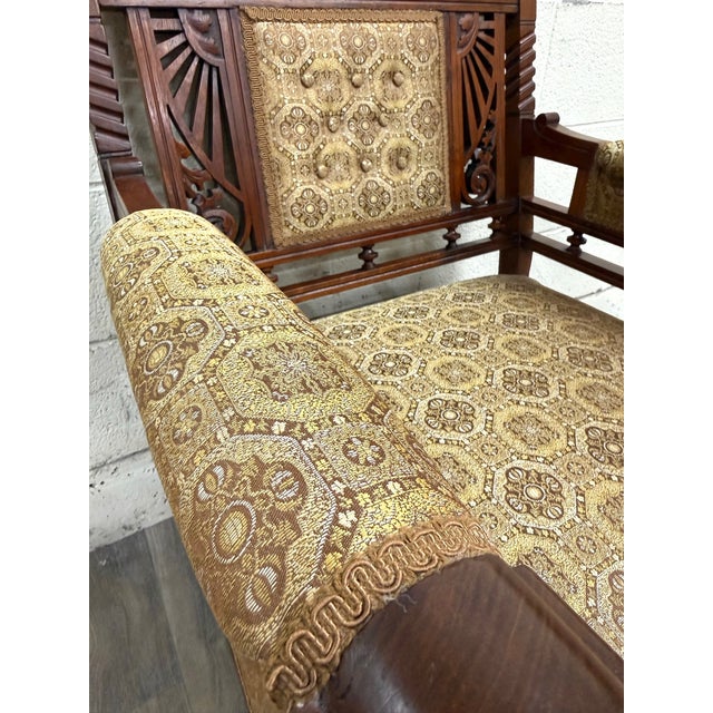 Antique Victorian Eastlake Library Chair Lounge Chair Armchair For Sale - Image 11 of 16