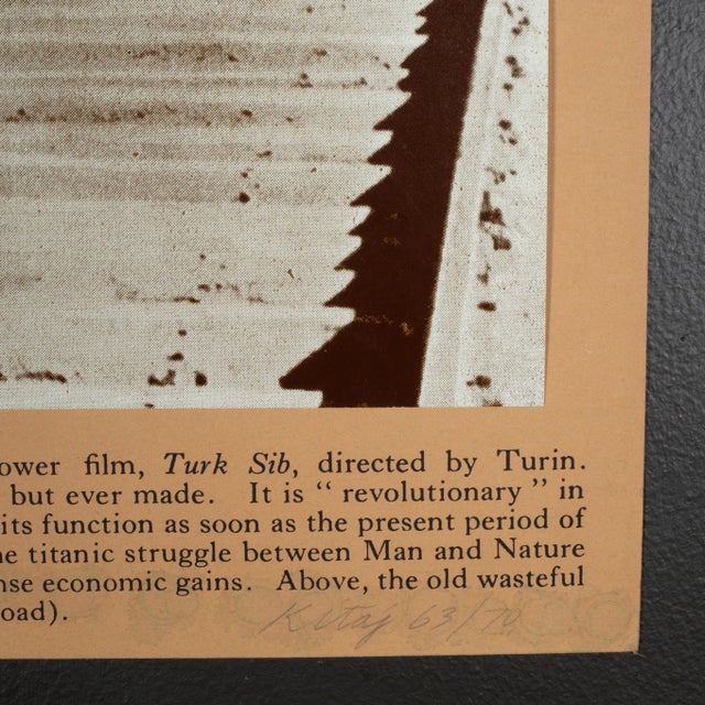 Rb Kitaj, Turk Sib: The Most Important Film Ever Made, Signed 1972 For Sale - Image 4 of 5
