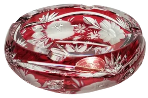 Cut Crystal Ashtray Schonborner Bleikristal, Germany, 1970s