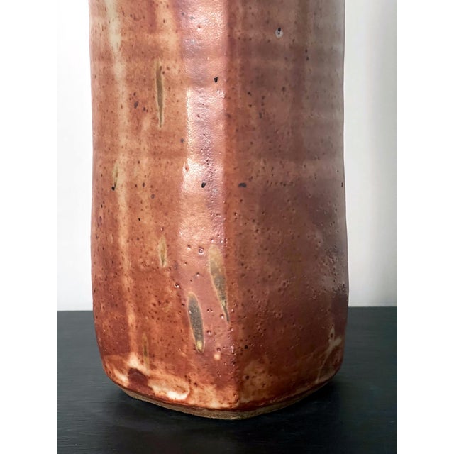 Tall Studio Pottery Ceramic Glazed Vase Warren Mackinzie For Sale - Image 13 of 14