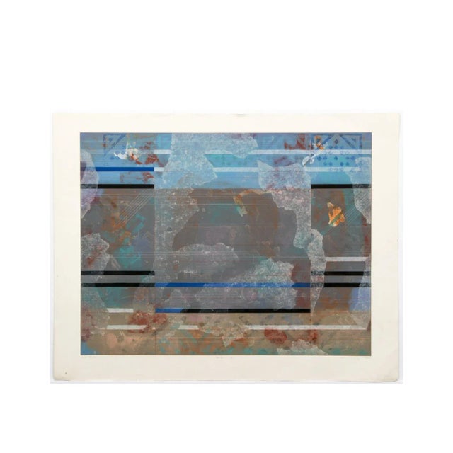 Robert Kelly "Asana II " Original Contemporary Abstract Lithograph For Sale - Image 10 of 10