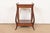 English Maslow Freen French Regency Louis XVI Carved Mahogany Nightstand or Occasional Side Table, Newly Refinished For Sale - Image 3 of 15