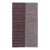 Rug & Kilim’s Contemporary India Dhurrie Rug in Gray and Red Geometric Stripes For Sale