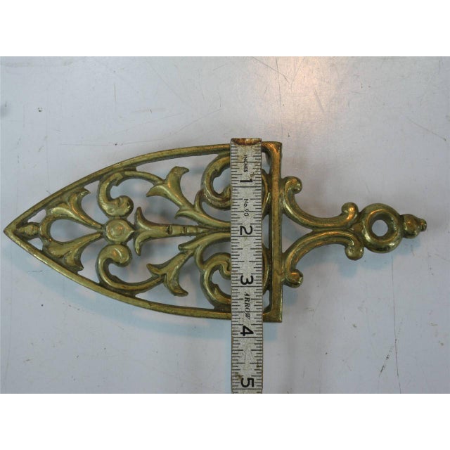 Early 20th Century Early 20th Century Trivet Bronze / Brass Pattern Reenactments For Sale - Image 5 of 7