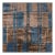 Rug & Kilim's Mid Century Modern Geometric Brown and Blue Wool and Silk Custom Rug, 8x10 For Sale