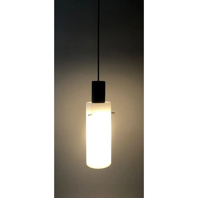 Cylindrical Hanging Pendant Lamps from West, Austria, 1970s, Set of 2 For Sale - Image 9 of 10